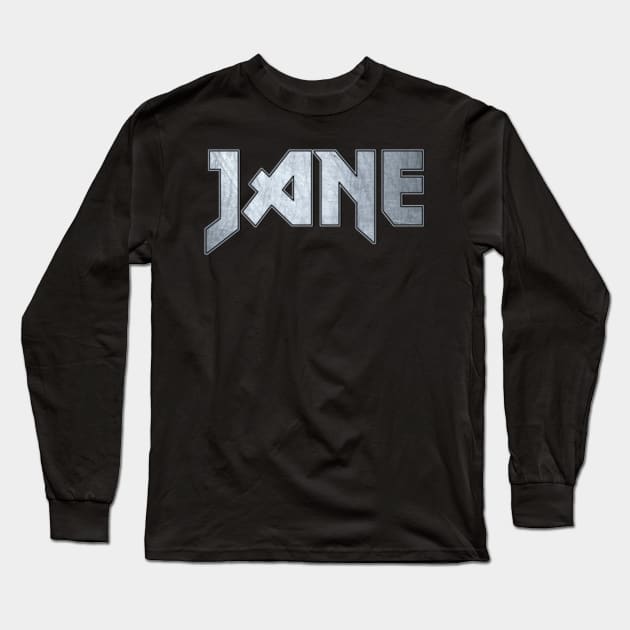 Heavy metal Jane Long Sleeve T-Shirt by KubikoBakhar